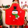 High Quality Christmas Santa Claus Apron Practical Kitchen Supplier House Cleaning Christmas Snowman Apron