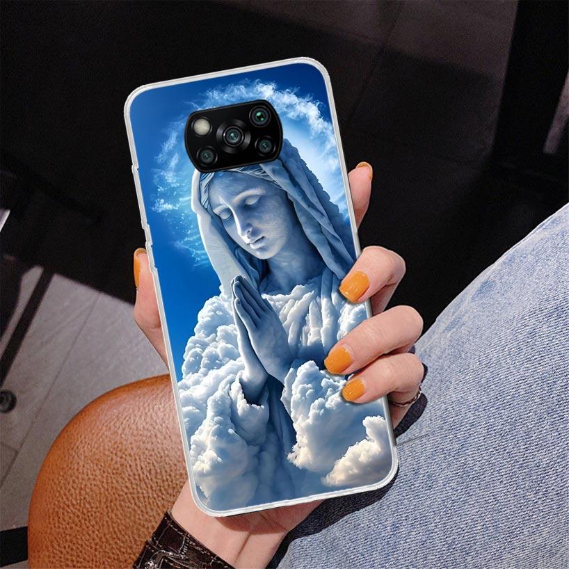 Virgin De Guadalupe Virgen Mary Phone Case For Xiaomi Poco X7 X6 X5 Pro F7 Ultra Redmi 15C 15 13C 13 12C 12 10 10A 10C 9 9A 9C 9
