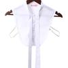 Vintage Detachable Cotton Clothes Accessories Shirt Fake Collar Lapel Blouse Top False Tie