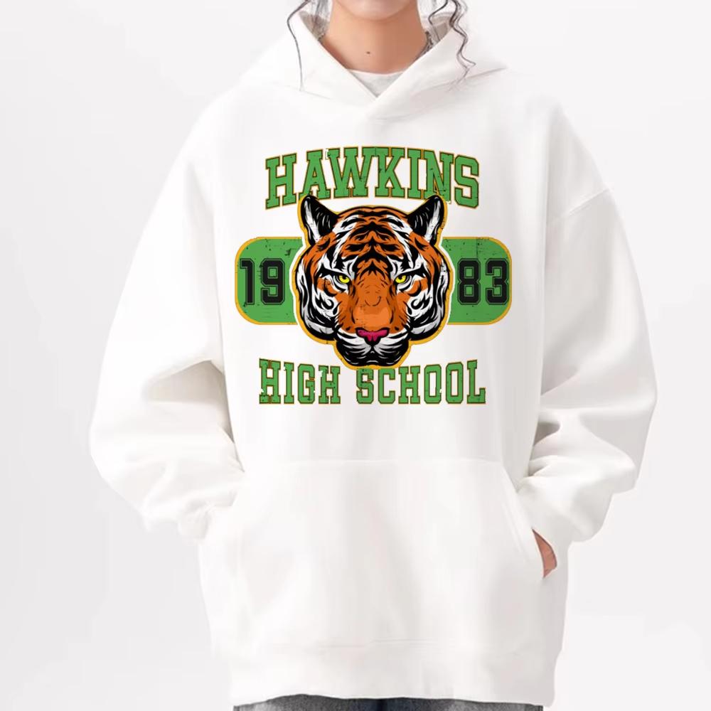 Hawkins Demogorgon Graphic Hoodie Unisex Trendy Patterned Kawaii Pullover Sweatshirt Soft Fabric Streetwear Daily Outfit Harajuku Style