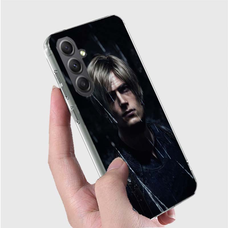 Леон Кеннеди Resident Evil 4 Телефон Для Samsung A15 A25 A35 A55 A71 A51 Galaxy S9 S8 S10E A41 A31 A11 M12 M32 M30S M51 M52 J8 J6