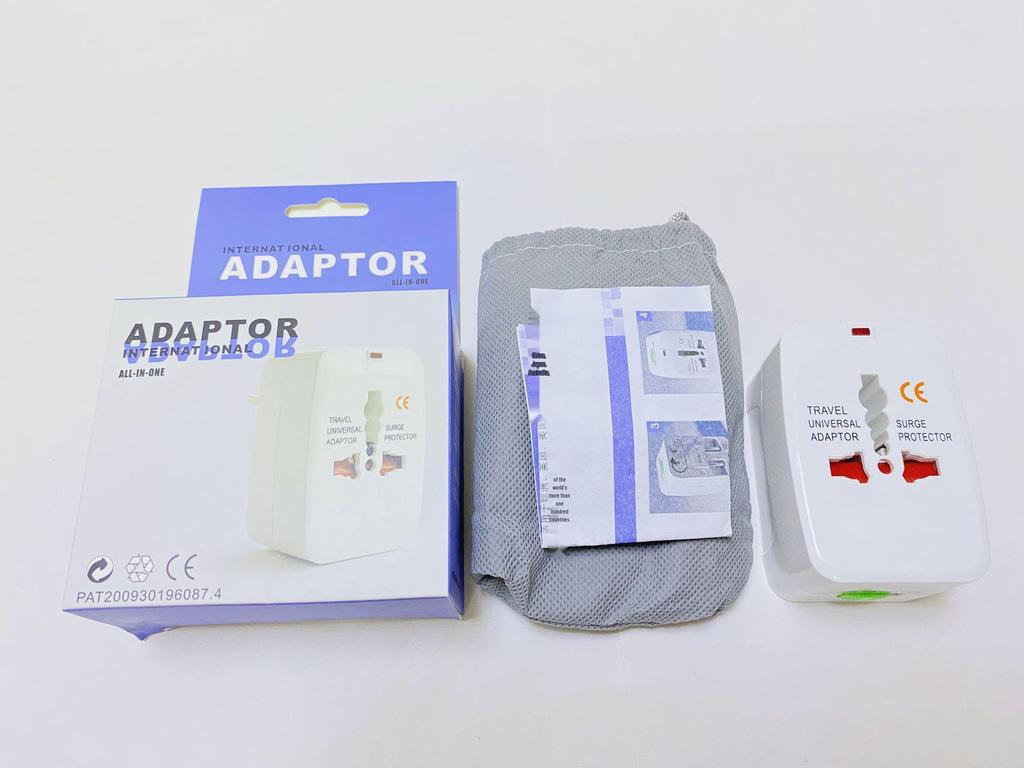 Universal Adapter Plug: US/EU/UK/AU/Israel/German Standards