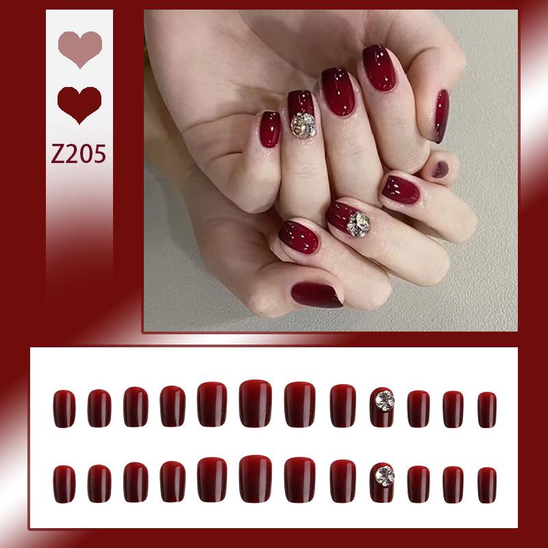 Роскошный прозрачный румянец, набор накладных ногтей «Розовый пузырь» с носимыми наклейками