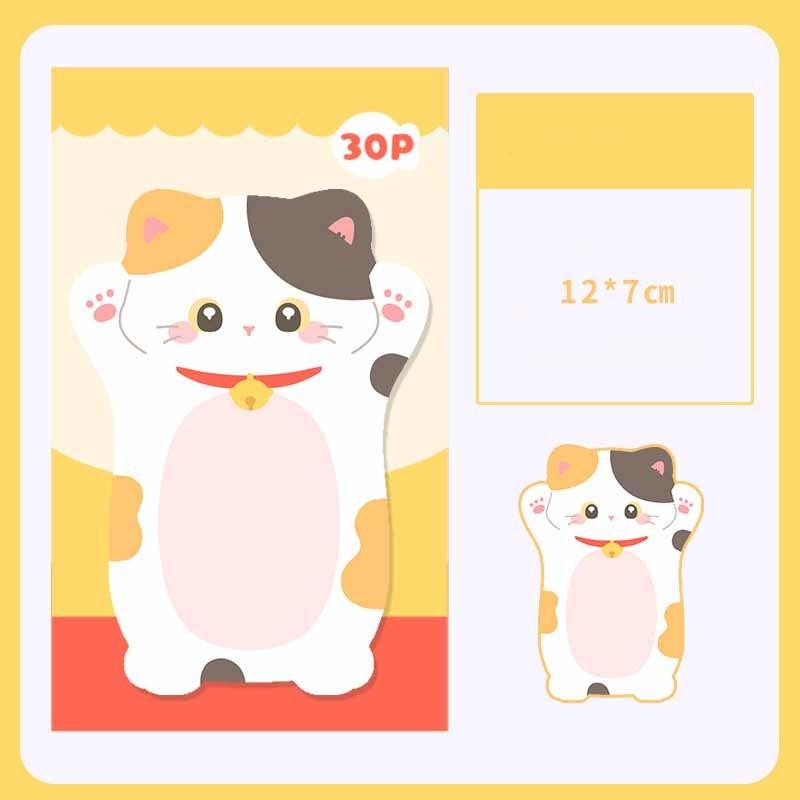 1 Pcs Cute Kawaii Cat Kitty Sticky Notes Sticker Memo Pad Scrapbooking School Office Supply Stationery Gift Bookmark