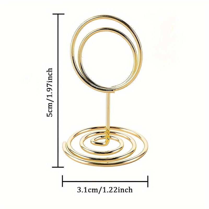 20pcs Table Number Holders, Place Card Holder Small Size Table Card Holders Photo Holder for Centerpieces, Wedding Reception, Party, Birthday (Gold)