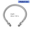 1/4Inch X 20Inch Nonrust Steel Air Compressor Jumpers Hose With Rotating NPT Ends For Stable Airflows