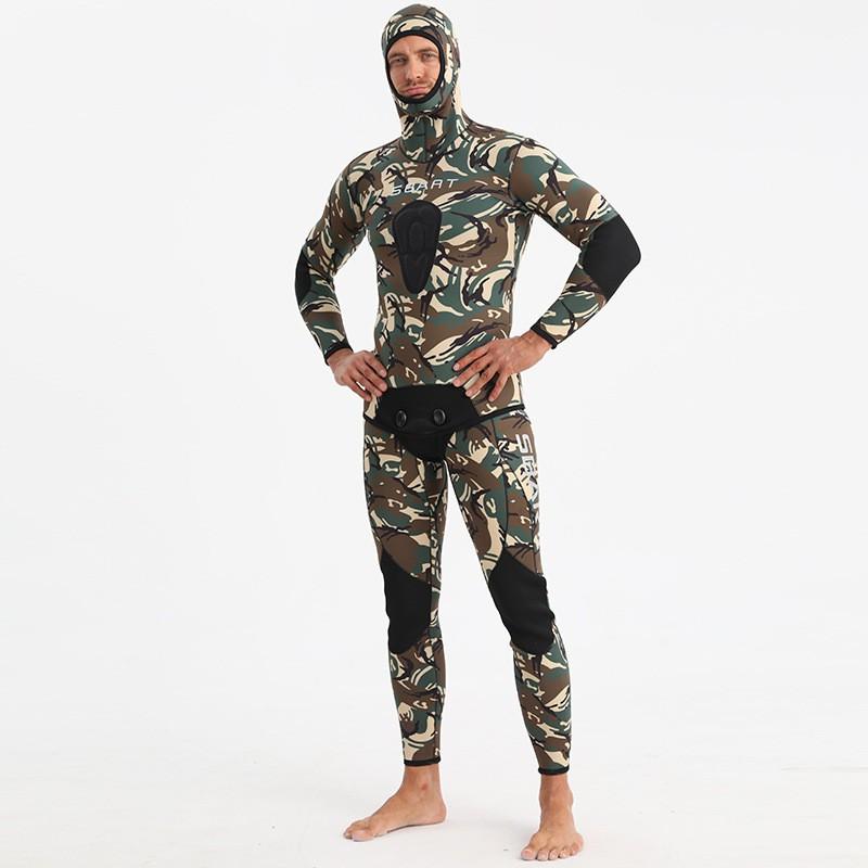 Mens 3mm 5mm Camo Wetsuit Scuba Diving Snorkeling Freediving Spearfishing Thermal Protection