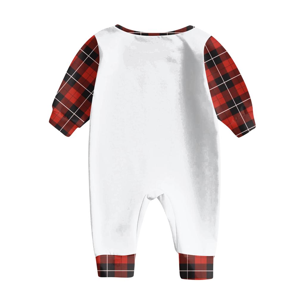 Christmas Print Parent-child Long-sleeved Pajamas Set Home Wear
