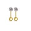 Stainless Steel Lip, Zircon Ear, and Ear Bone Studs - Trendy Piercing Jewelry