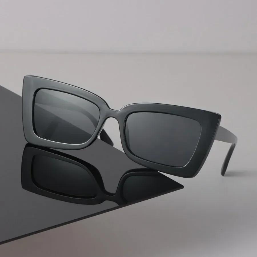 Ретро Квадратные Солнцезащитные Очки Женские Модные Пластиковая Оправа Винтажные Солнцезащитные Очки Мужские Стильные Оверсайз Очки