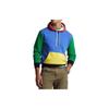 Polo Color Block Hooded Casual Long Sleeve Sweatshirt Men Sweatshirt Multi-color 710900824-001
