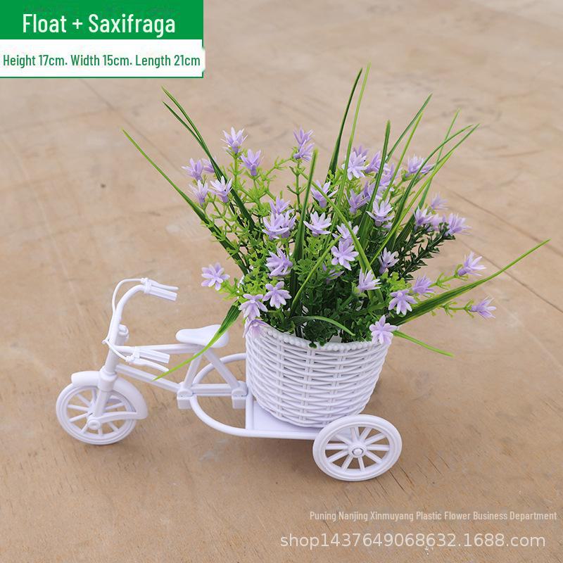 Комплект искусственных цветов для помещений: Маленькие украшения в горшках для украшения дома и автомобиля