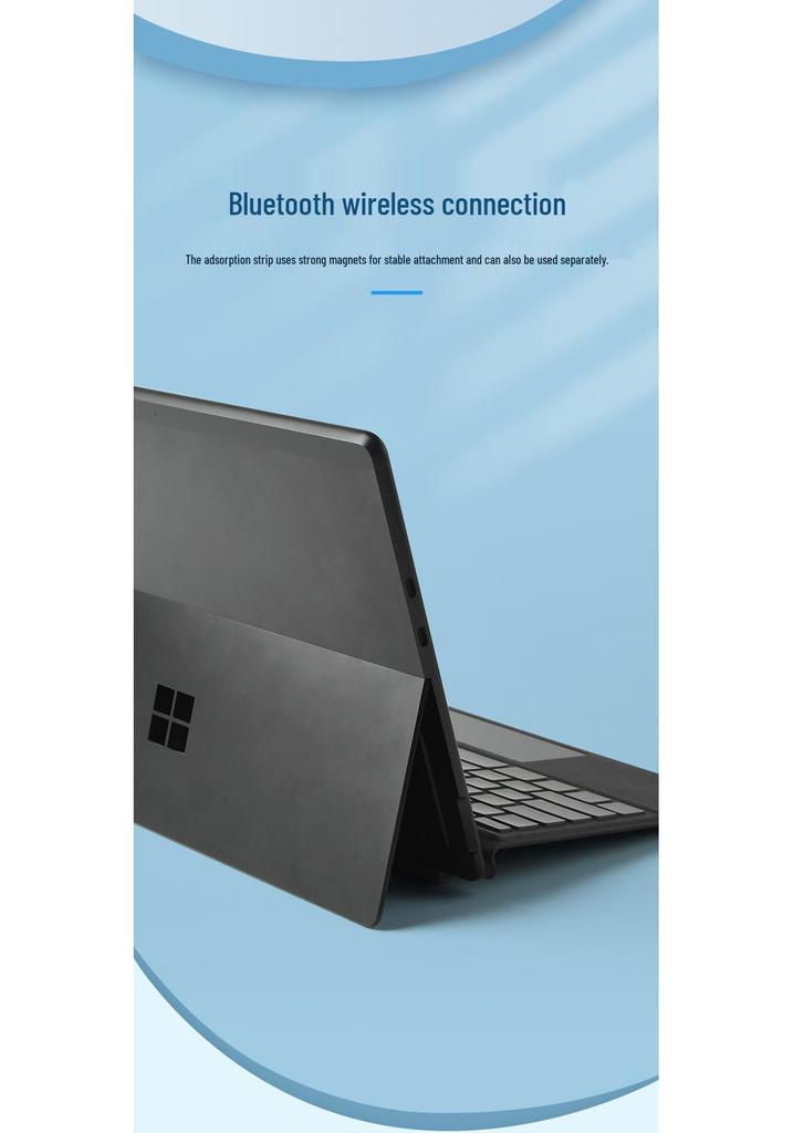 Surface Pro Bluetooth Keyboard Case with Seven-Color Backlit Magnetic Design