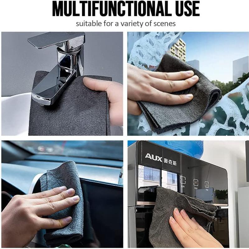 4 шт. более плотная волшебная салфетка для уборки без водяных знаков тряпка из микрофибры для протирания оконных стекол кухонное полотенце для мытья многоразовое сухое волшебное полотенце bayeta