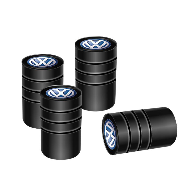 Car Tire Wheel Valve Caps Cover Aluminum Wheel Accessories For VW Golf Tiguan Jetta Transporter Passat T5 Polo Touran GTI Caddy