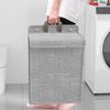 Wall-mounted Dirty Clothes Basket Punch Free Collapsible Laundry Basket  Wardrobe