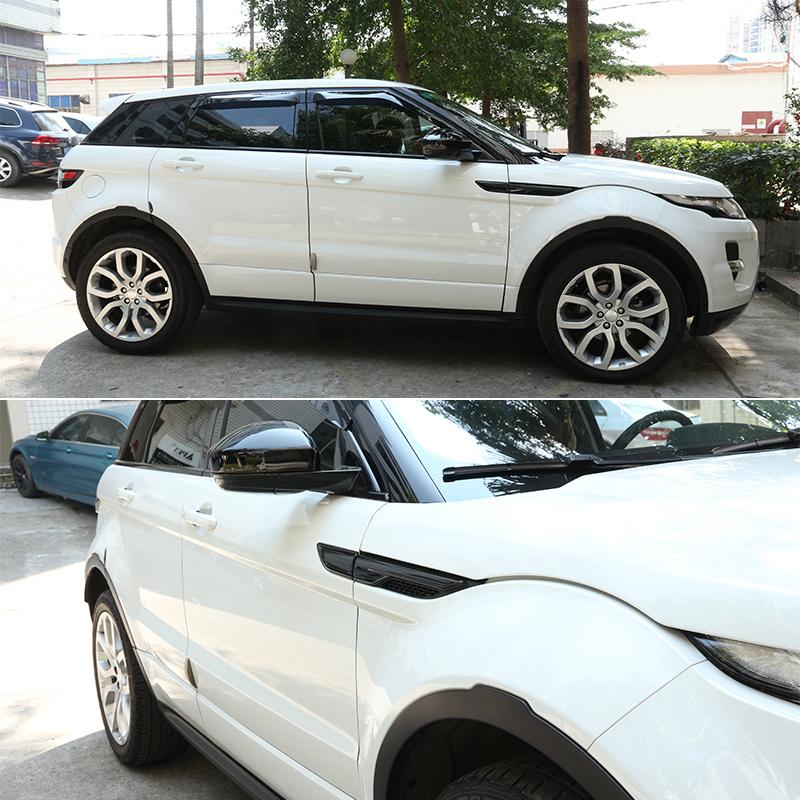 Для Land Rover Range Rover Evoque 2012-2018 крыло боковое вентиляционное отверстие крышка накладка декоративная наклейка глянцевый черный автомобильный аксессуар