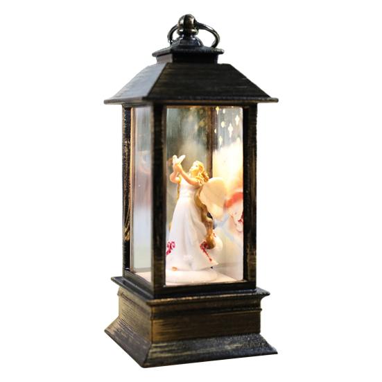 Ветровые огни в рождественском стиле, мультяшная модель Санта-Клауса/Снеговика, создающая атмосферу, подвесные рождественские фонарики