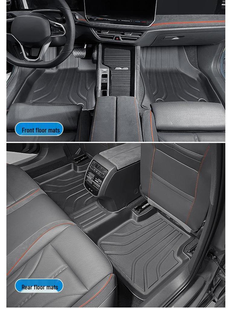 Автомобильные коврики Volkswagen Magotan 2024 / Passat PRO 2025 - Устойчивые к грязи, водонепроницаемые, TPE, Полное покрытие