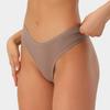 Женские трусики-стринги больших размеров со средней посадкой, невидимые, сексуальные, с бесшовной окантовкой, высокоэластичные, дышащие