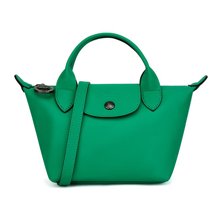 Longchamp Silver Hardware Leather Shoulder Crossbody Tote Bag Women bags Green 1500987249