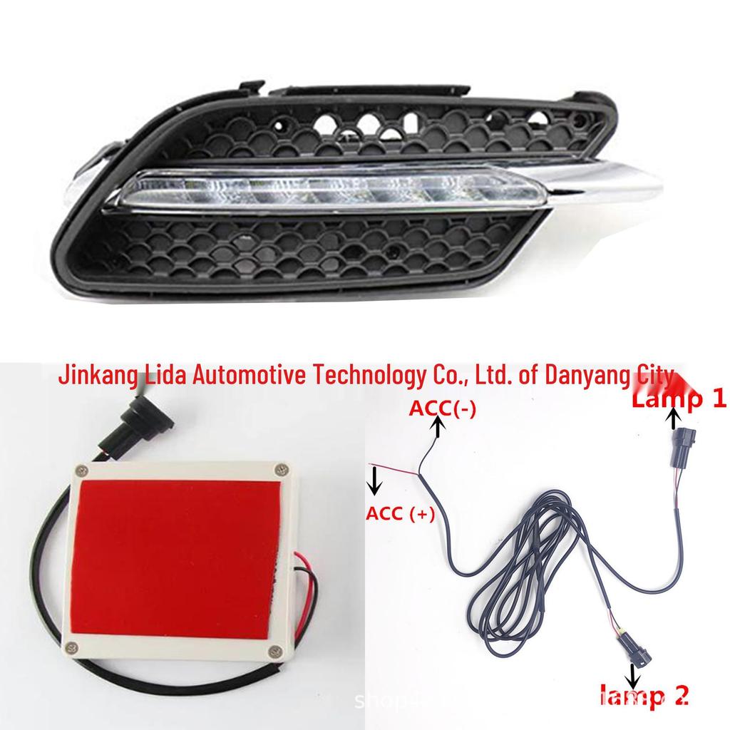 Передний бампер Sport Mercedes W204 Комплект ДХО для моделей 2011-2014