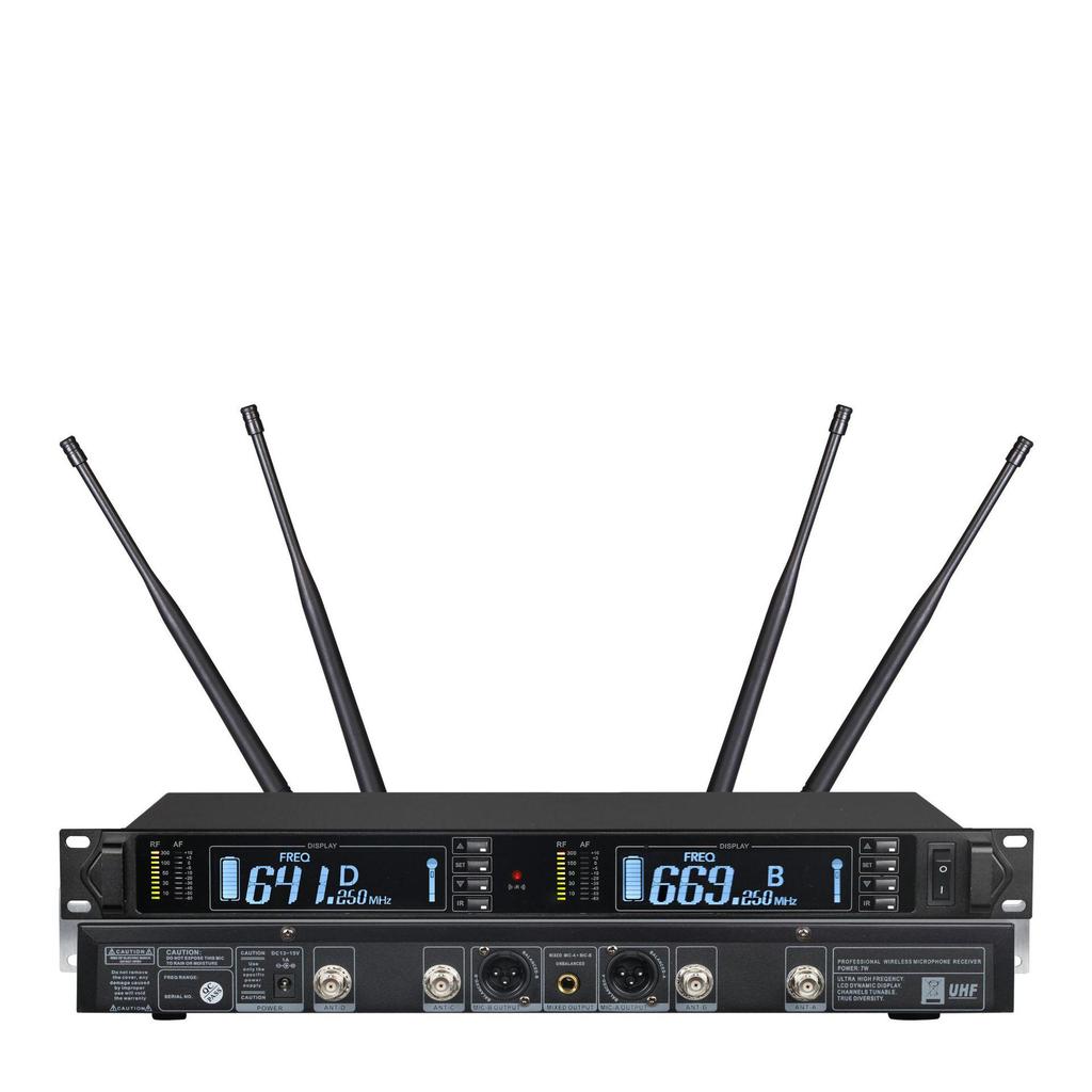 True Diversity Wireless Microphone, One-to-Two, 300m Reception, Cross-Border Spot Goods.