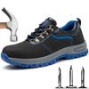 Новый тип защитной обуви для труда из стали Baotou Cattle Anti Leather Anti Hit Anti Puncture Gas Site High Top Work Shoes Men