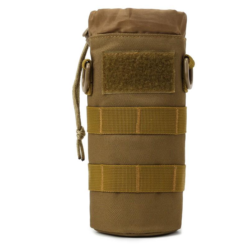 Tactical Water Bottle Pouch Hiking Camping Outdoor Gear Storage Waist Pack Accessory Bag In Camo Black Olive Brown