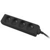 Удлинитель - PremiumCord - ppa4-03bk - 3 м - 4 Розетки - Выключатель Черный