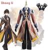 Genshin Impact Cos Coat Zhongli Cos Complete Game Suit Cosplay Costume Men Zhongli C Suit