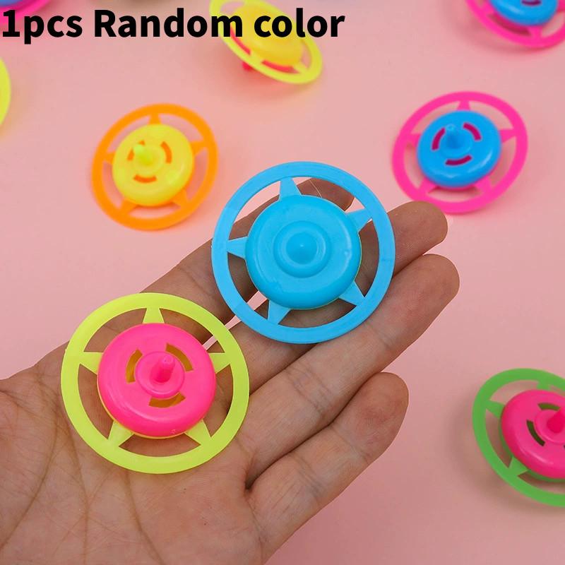 Plastic Spin Gyroscope Toy For Children With Colorful Candy Design And Traditional Play Use