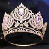 Elegant Crystal Crowns Comb for Women Princess Stylish Crystal Crowns Efficient Tiaras with Colorful Stone and Comb