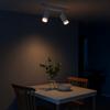 Modern ceiling lamp, white strip, movable spotlights, 2xGU10 10W PIPE Milagro