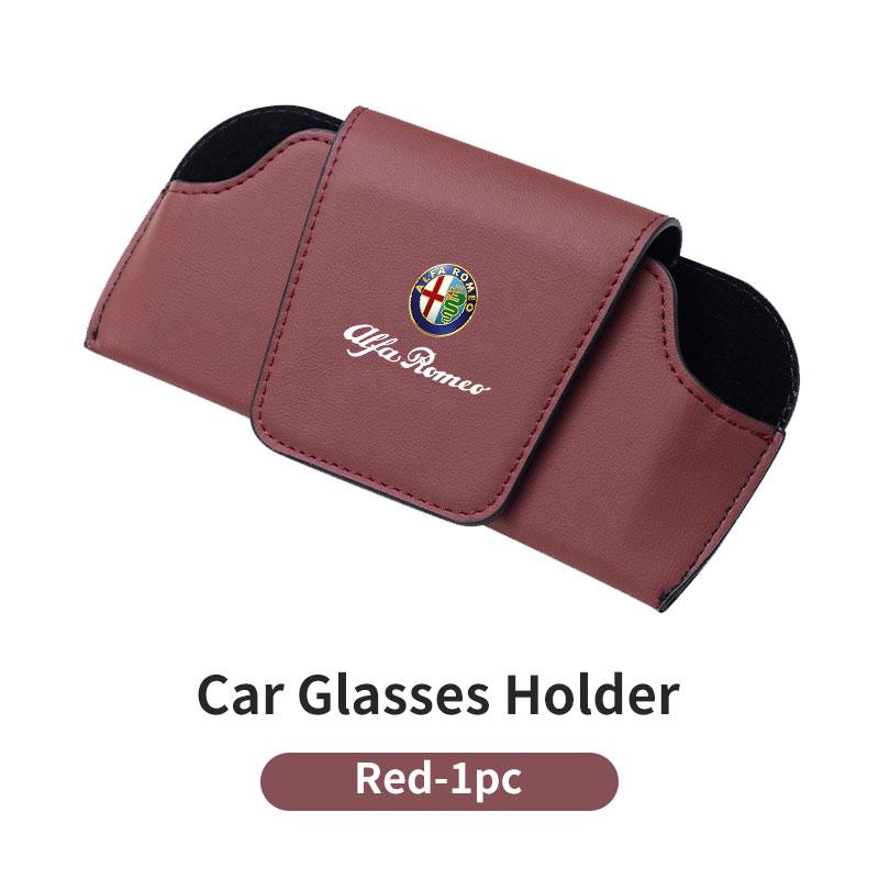 Car Stickers For Alfa Romeo Car Sun Visor Sunglasses Box Storage Case Protective Cover For Alfa Romeo 159 Giulietta 156 147 Giul