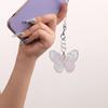 Acrylic Laser Butterfly Phone Pendant DIY Handmade Sweet Phone Lanyard  Mobile Phone Accessories