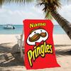 Customizable personalized beach towels Pringles themed designs.Suitable for the beach, yoga, sports;ideal as beach accessories