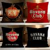 Модная H-HHavana Club Наволочка Мягкая Стирающаяся Подушка Чехол Многоцелевая для Дивана Кровати Путешествий Офиса