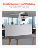 Desk Divider Privacy Panel, 1524 x 610 mm Clamp-on Office Desk Partition, PET Cubicle Partition Panel, Workstation Privacy Divider with 2 C-Type