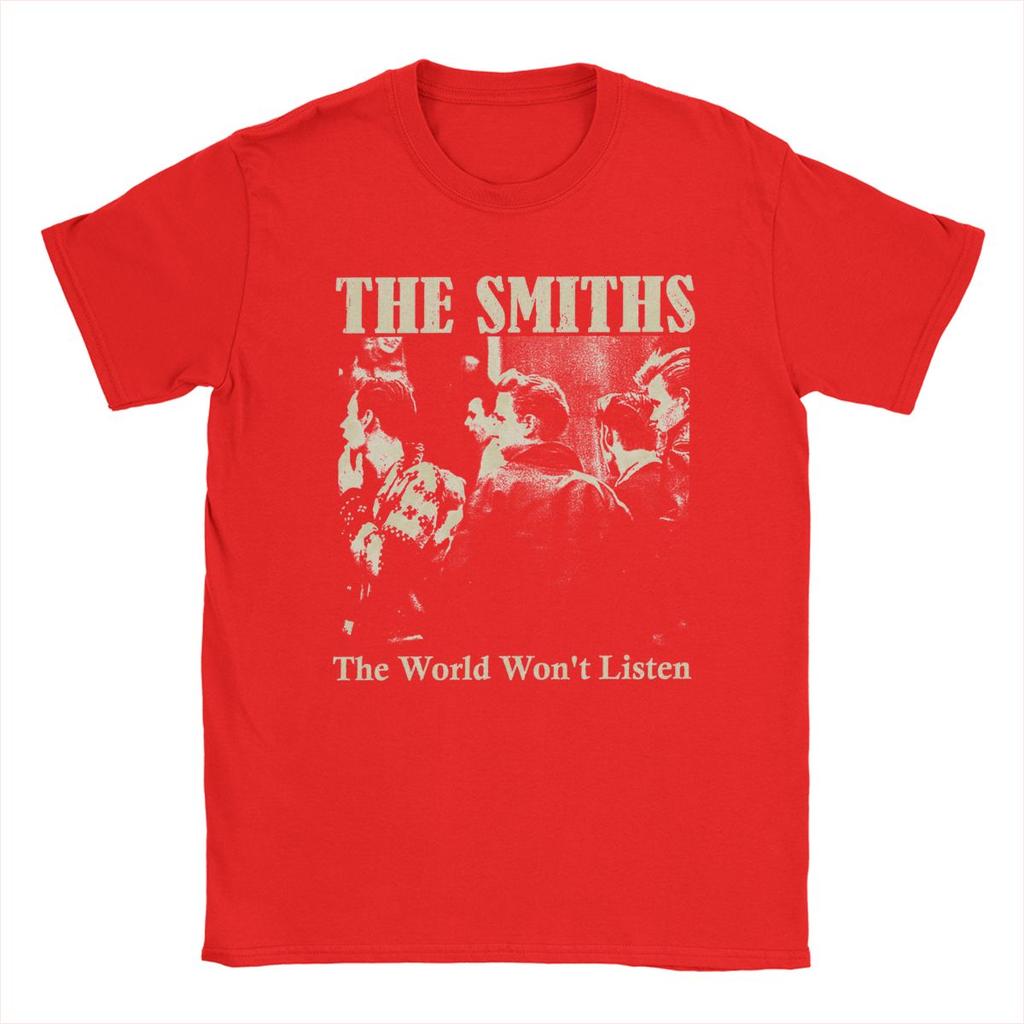 Unisexs TShirt The Smiths Crazy Cotton Tee Shirt Short Sleeve T Shirt Round Collar Clothes Plus Size