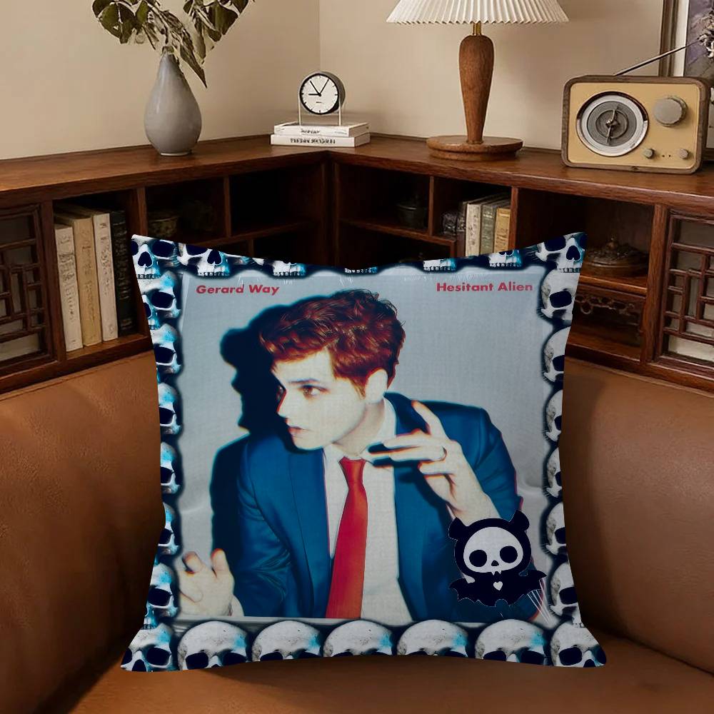 Singer GGerard Way Cushion Cover Pillowcase Upholstery Sofa Throw Pillow Home Decor Pillowcas
