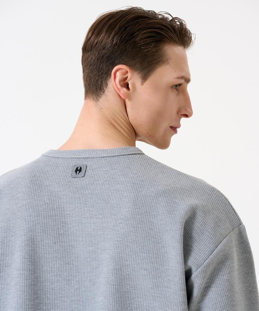 HUGVONE Prime Waffle Wide Long Sleeve [Melange]