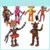 Коллекционный набор из 6 светящихся фигурок Five Nights At Freddy's с подвижными частями