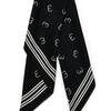 DOYOUKNOWMC ALL SEASON Double C Logo Print Black Petite Scarf