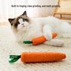 Игрушка для кошки Морковь-махалка: Прочная бумажная веревка для прорезывания зубов, стачивания когтей и самозанятости от скуки у котят.