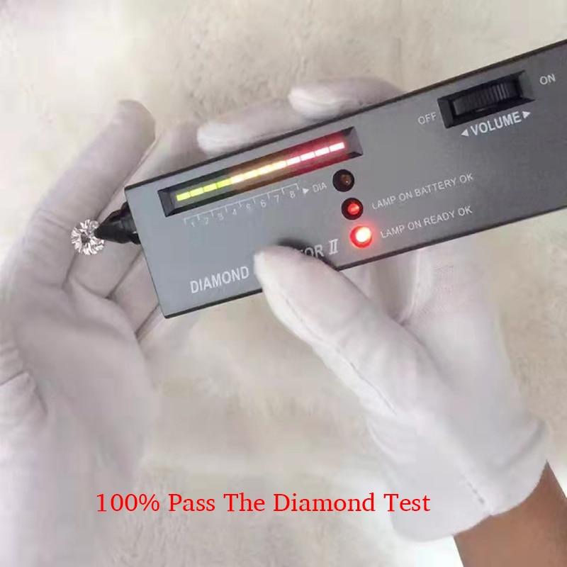 Настоящее муассанитовое ожерелье с подвеской в ​​виде ветряной мельницы и клевера VVS1 D, цвет, чистое серебро S925, ювелирные украшения, подарок для женщин