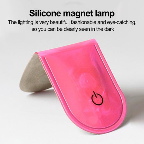 Светодиодный зажим, мигающий светильник, отражающая световая полоса, водонепроницаемая, на батарейках, компактный размер, легкий, для пешего туризма, бега, безопасный фонарь