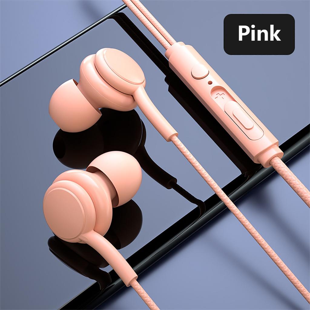 3.5mm Wired Headphones With Bass Earbuds Stereo Earphone Music Sport Gaming Headset With Mic For  