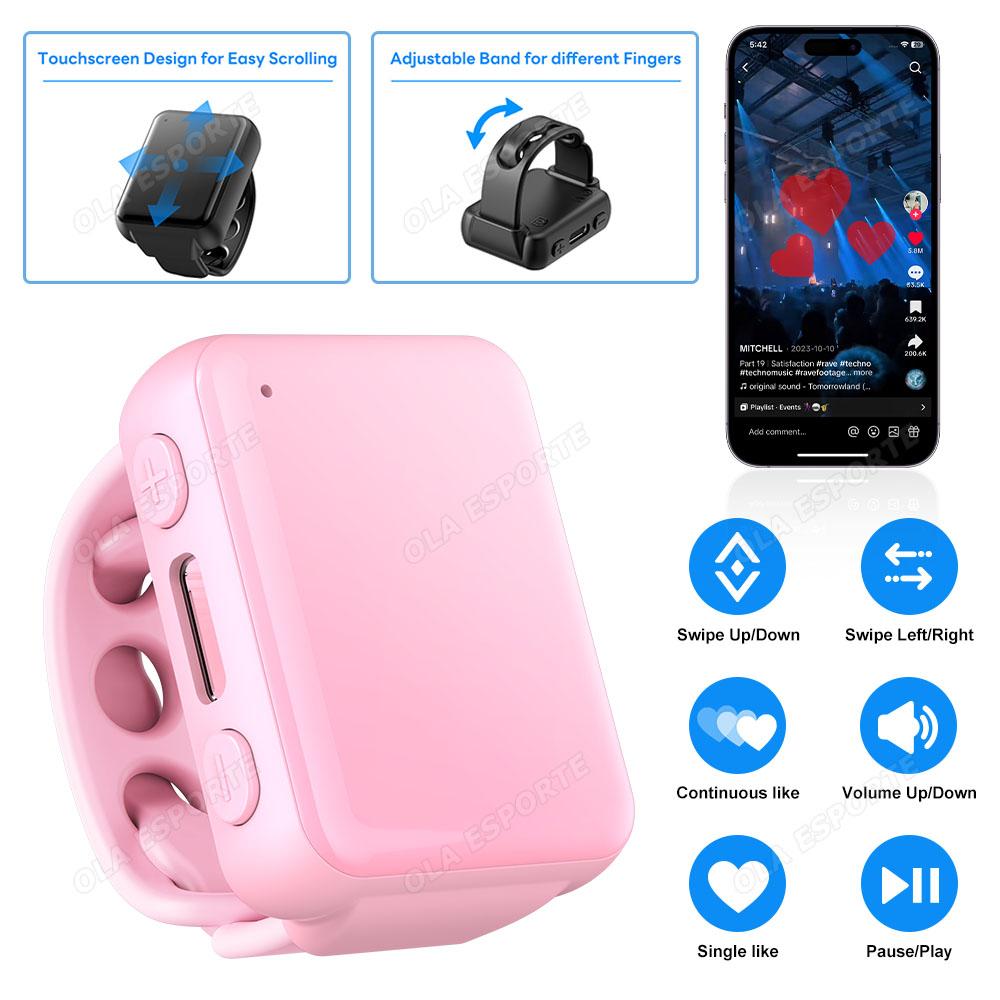 Новое умное кольцо на палец Пульт дистанционного управления Беспроводной Bluetooth Мобильный Селфи Мышь Селфи Видео Автоматический Переворачиватель Страниц Просмотр