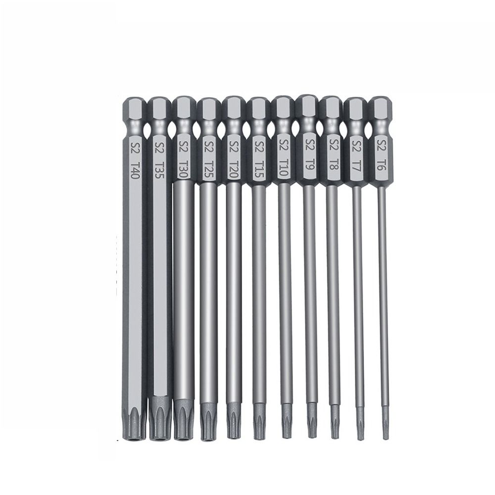 11 шт. отвертка Torx с плоской головкой, шестигранные биты с цветком сливы, прочная отвертка, инструмент для тампера